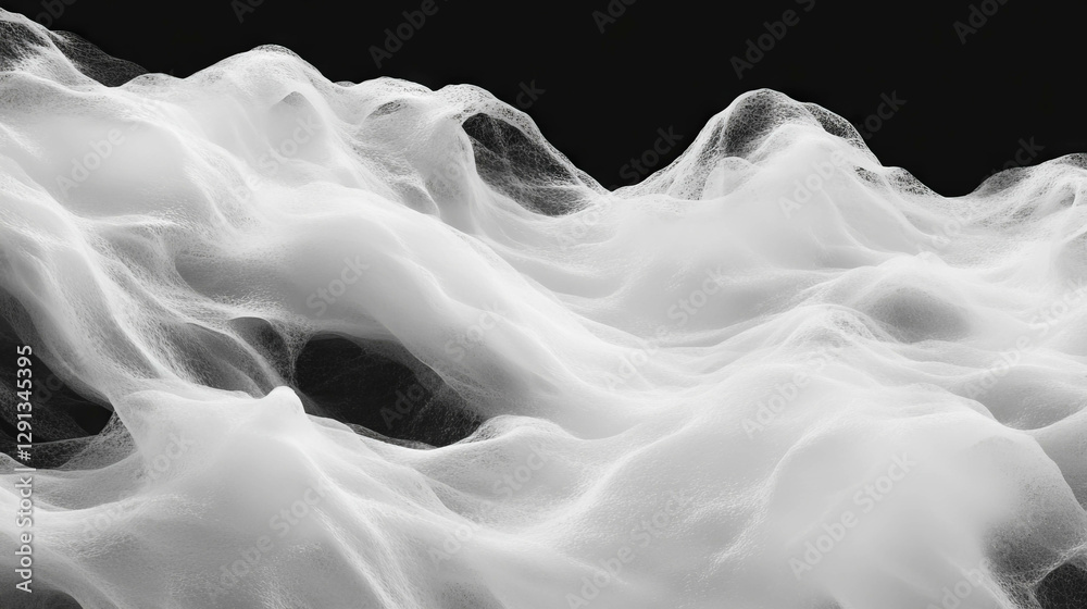 Poster Abstract background with dynamic foam smears and sharp highlights for modern design projects