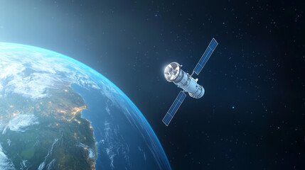 Artificial satellites flying in space