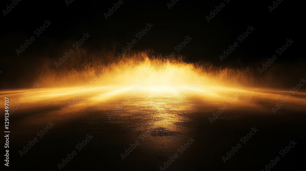Aufkleber golden light background with depth and texture for elegant designs