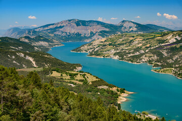 Obraz premium Lake of Serre-Poncon (French Alps)