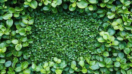 Lush Green Foliage Background Texture