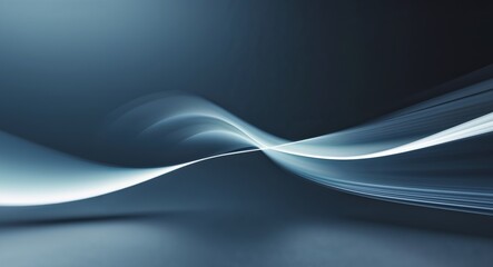 Fototapeta premium Modern abstract motion banner on dark background.
