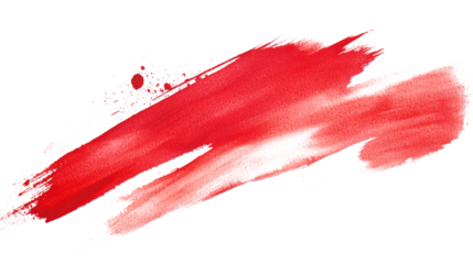 Expressive red watercolor strokes showcasing dynamic artistic expression and vibrant color blending