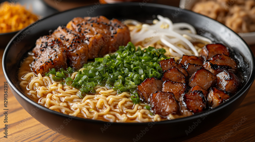 Canvas Prints  black garlic ramen