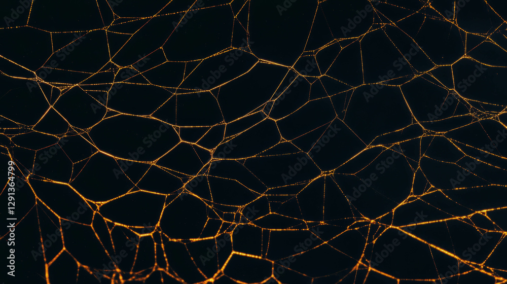 Poster abstract golden spiderweb background for creative design and decoration