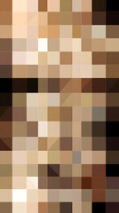A photograph of a color palette featuring various shades of beige and brown
