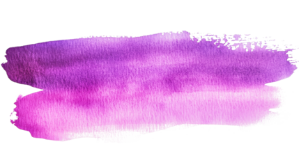 Vibrant abstract purple watercolor brushstroke perfect for creative designs and backgrounds