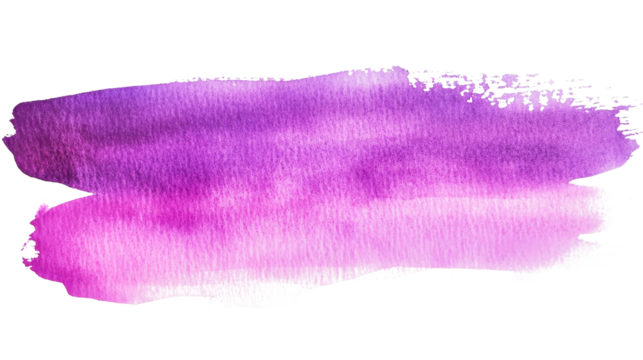 Vibrant abstract purple watercolor brushstroke perfect for creative designs and backgrounds - Powered by Adobe
