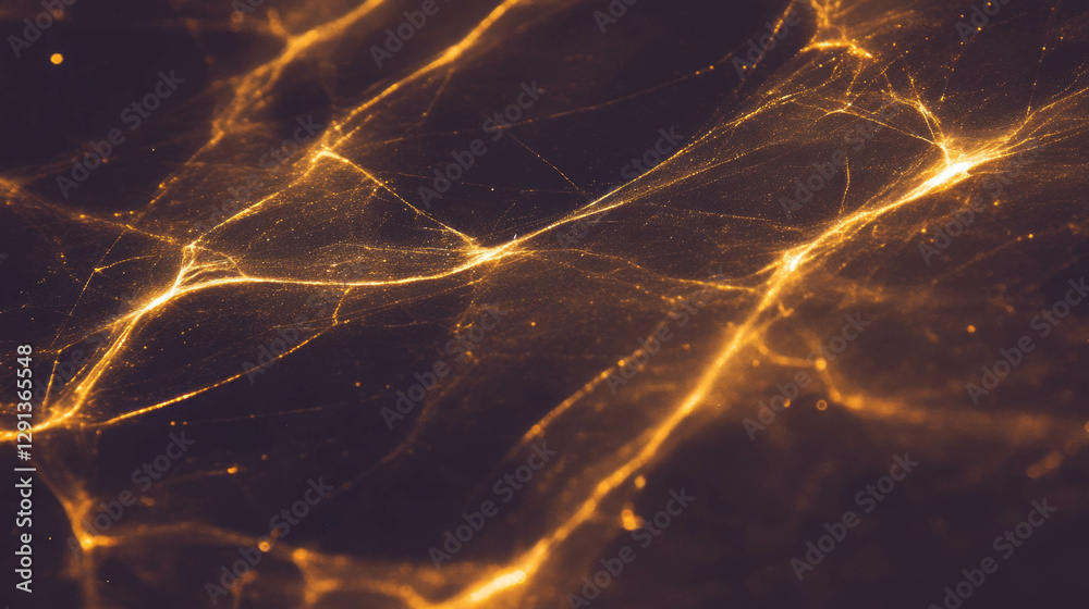Aufkleber abstract golden spiderweb pattern for elegant background design