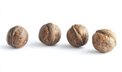 Natural Brown Nut Shells Display