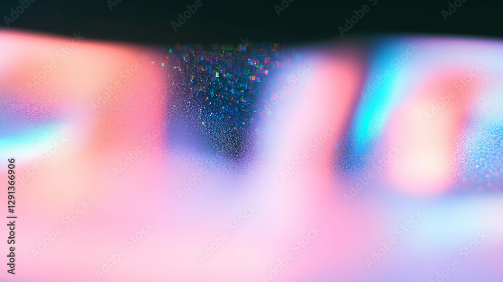Poster Abstract gradient color shift background with holographic effect for design projects