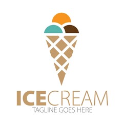 Ice Cream Logo Template