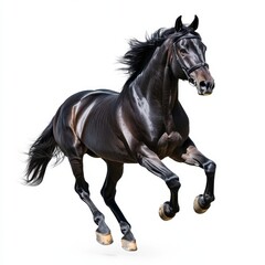 Fototapeta premium Powerful Black Horse Running