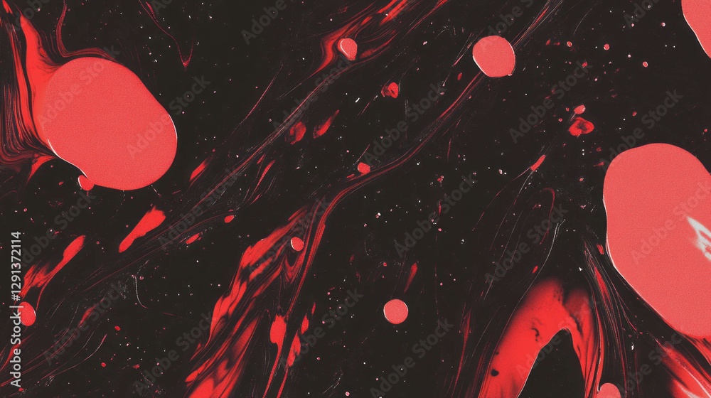 Poster Abstract ink splatters and patterns design for creative backgrounds