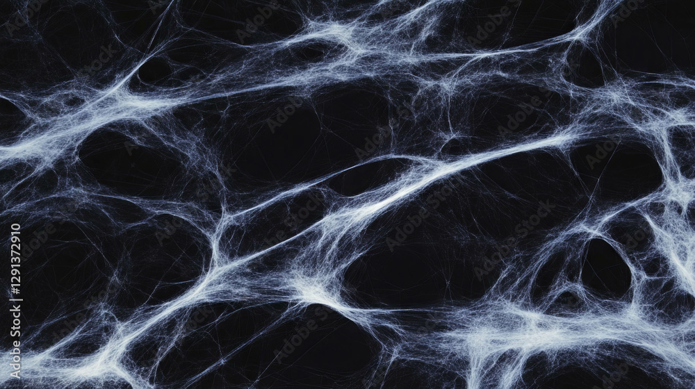 Aufkleber intricate spiderweb patterns on dark background for halloween or nature-themed design