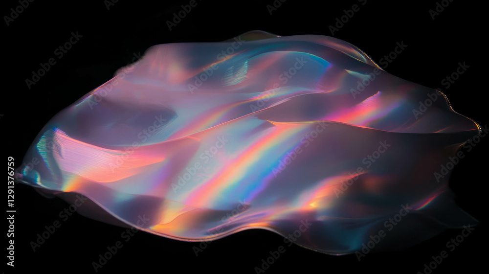 Aufkleber abstract liquid rainbow light background with smooth colorful waves for artistic and creative design