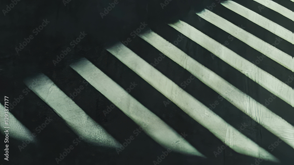 Poster Abstract shadows on matte concrete surface for modern design