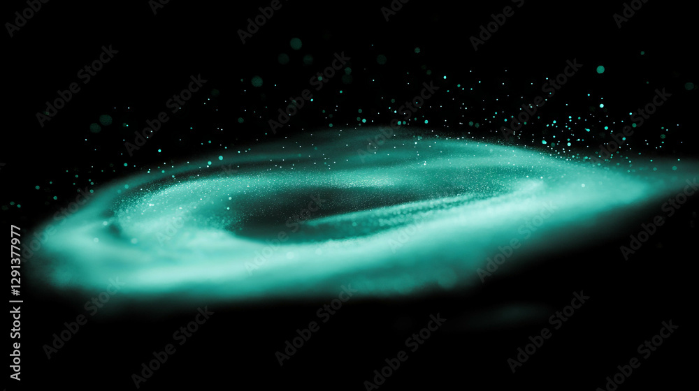 Aufkleber mint light swirling vortex background for abstract design