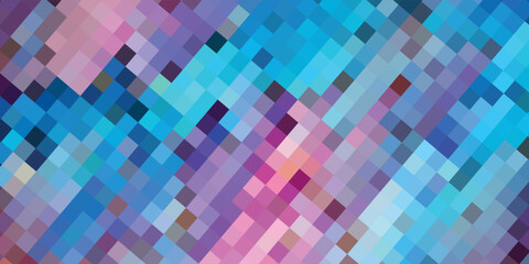 Abstract pink mosaic background - Vector