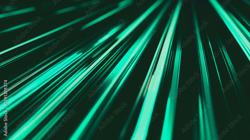 Poster Abstract mint light background with dynamic geometric shapes for modern design