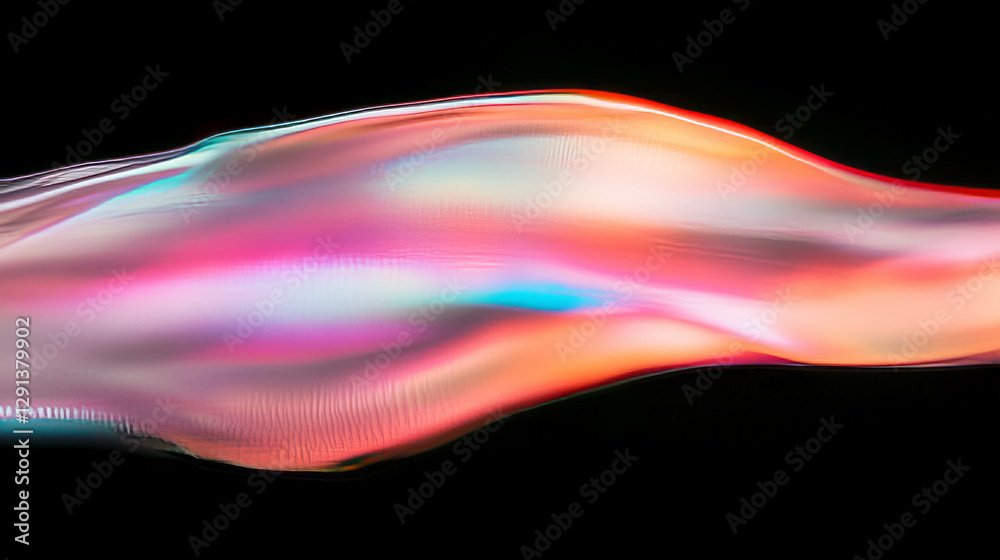 Poster Vibrant abstract background with multi chrome lipstick texture for creative design