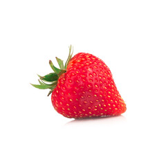 Strawberry pile slice isolated on white background
