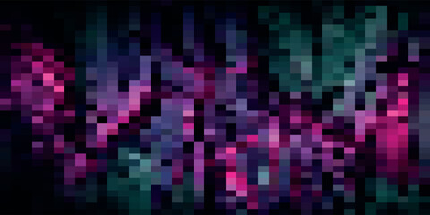 Abstract pink mosaic background - Vector