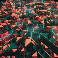 Abstract background of geometric shape 3d background design 3d rendering