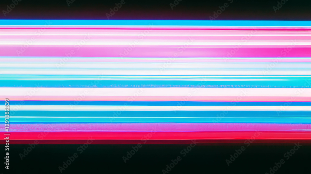 Poster dynamic neon light trails and vibrant motion blur design for creative background