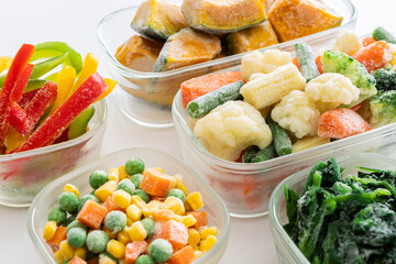 冷凍野菜　野菜の冷凍保存　冷凍食品