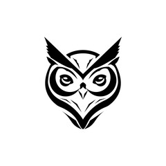 Graphic vector of elegant black owl logo art. Owl logo design. This vector is perfect for company logos, t-shirt designs, decorations, esports logos, venues, banners and branding etc.
