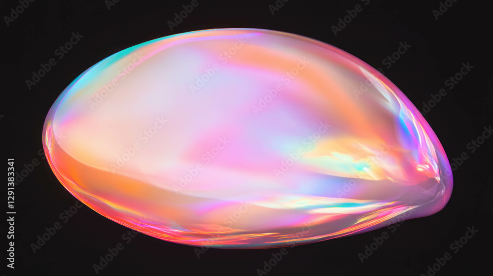Poster opalescent light with pearly iridescence for elegant design background