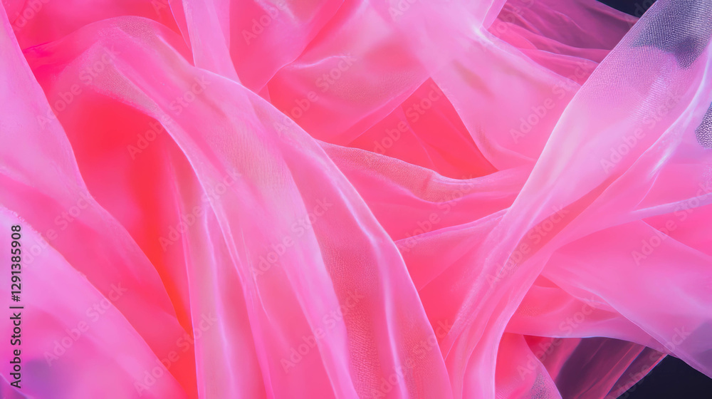 Poster soft pink fabric texture with playful and delicate design