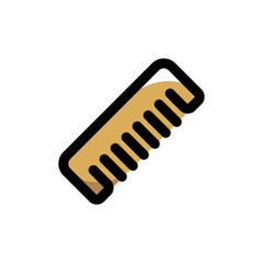 Comb illustration icon.Simple vector outline, clipart for graphic design.