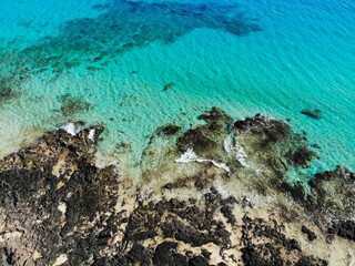 Corralejo coast in Fuerteventura, Spain