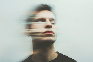 Capturing the essence of motion in a blurred portrait
