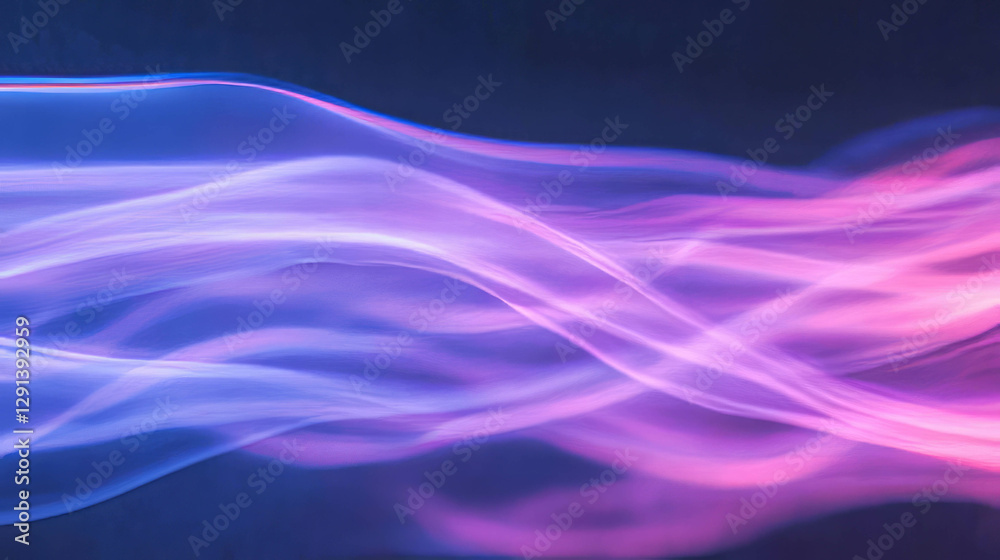 Poster radiant heavenly light waves in abstract motion for background design