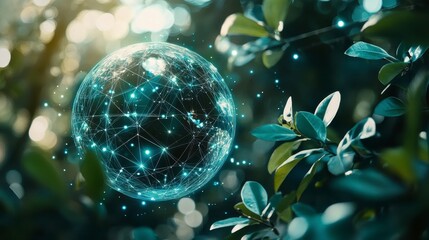 Digital Sphere in Greenery