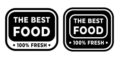 Vector of fresh food icons isolated on white background. 