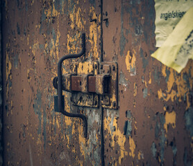old rusty lock