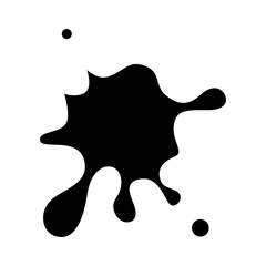 Acid icon in glyph style