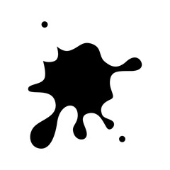 Acid icon in glyph style