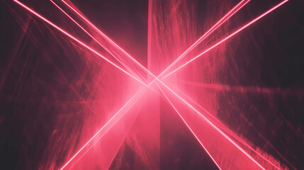 Dynamic abstract red light background with geometric patterns for modern design