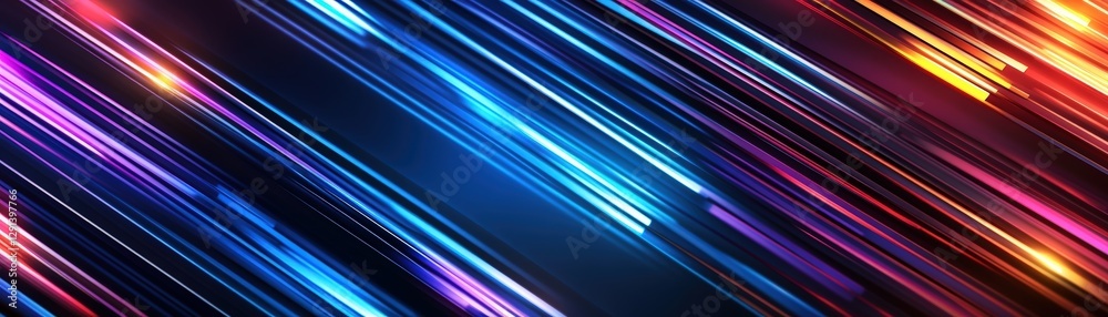 Poster Abstract background featuring colorful lines and shapes creating a modern artistic design