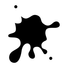 Liquid icon in glyph style