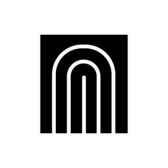 Wood icon in glyph style