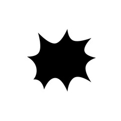 Message bubble icon in glyph style