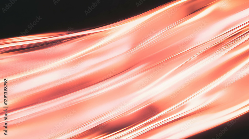 Aufkleber elegant rose gold light texture with warm abstract waves for decorative design