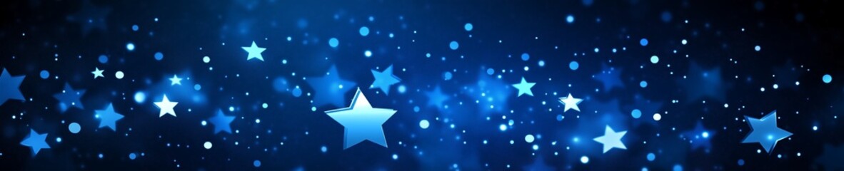 Star pattern on blue gradient background template. America 4th of July Memorial or Independence day theme wallpaper