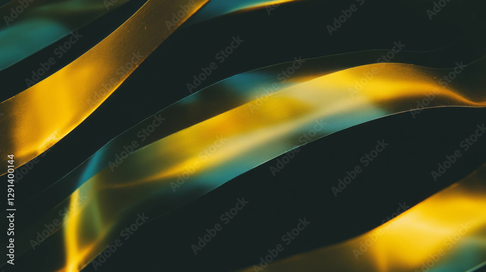 Aufkleber Abstract overlapping scotch tape background with dynamic lighting